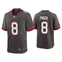 Men Tampa Bay Buccaneers #8 2020 Bradley Pinion Pewter Game Jersey Men Tampa Bay Buccaneers #8 2020 Bradley Pinion Pewter Game Jersey