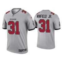 Men Tampa Bay Buccaneers #31 Antoine Winfield Jr. Gray Inverted Legend Jersey Men Tampa Bay Buccaneers #31 Antoine Winfield Jr. Gray Inverted Legend Jersey