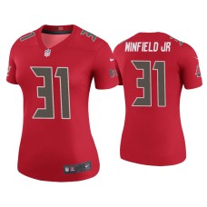 Women Tampa Bay Buccaneers #31 Color Rush Legend Antoine Winfield Jr. Red Jersey