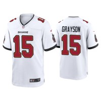 Men Tampa Bay Buccaneers #15 Cyril Grayson White Game Jersey Men Tampa Bay Buccaneers #15 Cyril Grayson White Game Jersey
