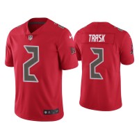 Men Tampa Bay Buccaneers #2 Color Rush Limited Kyle Trask Red Jersey Men Tampa Bay Buccaneers #2 Color Rush Limited Kyle Trask Red Jersey