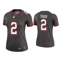Women Tampa Bay Buccaneers #2 Kyle Trask Pewter Legend Jersey Women Tampa Bay Buccaneers #2 Kyle Trask Pewter Legend Jersey