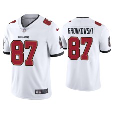 Men Tampa Bay Buccaneers #87 Rob Gronkowski Vapor Limited White Jersey Men Tampa Bay Buccaneers #87 Rob Gronkowski Vapor Limited White Jersey