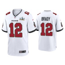 Men Tampa Bay Buccaneers #12 Tom Brady Super Bowl LV White Game Jersey Men Tampa Bay Buccaneers #12 Tom Brady Super Bowl LV White Game Jersey
