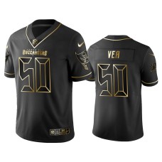 Men Tampa Bay Buccaneers #50 Golden Edition Vapor Untouchable Limited Vita Vea Black Jersey Men Tampa Bay Buccaneers #50 Golden Edition Vapor Untouchable Limited Vita Vea Black Jersey