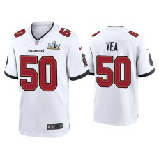 Men Tampa Bay Buccaneers #50 Vita Vea Super Bowl LV White Game Jersey Men Tampa Bay Buccaneers #50 Vita Vea Super Bowl LV White Game Jersey