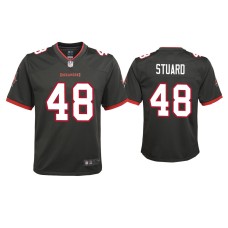Youth Tampa Bay Buccaneers #48 Grant Stuard Pewter Alternate Game Jersey Youth Tampa Bay Buccaneers #48 Grant Stuard Pewter Alternate Game Jersey