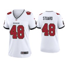 Women Tampa Bay Buccaneers #48 Grant Stuard White Game Jersey Women Tampa Bay Buccaneers #48 Grant Stuard White Game Jersey