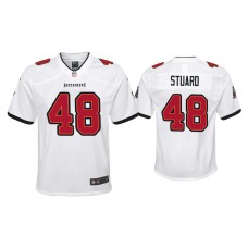 Youth Tampa Bay Buccaneers #48 Grant Stuard White Game Jersey Youth Tampa Bay Buccaneers #48 Grant Stuard White Game Jersey