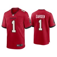 Men Tampa Bay Buccaneers #1 Jaelon Darden Red Game Jersey Men Tampa Bay Buccaneers #1 Jaelon Darden Red Game Jersey