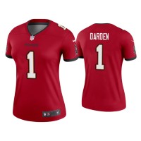 Women Tampa Bay Buccaneers #1 Jaelon Darden Red Legend Jersey Women Tampa Bay Buccaneers #1 Jaelon Darden Red Legend Jersey