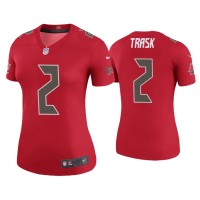 Women Tampa Bay Buccaneers #2 Color Rush Legend Kyle Trask Red Jersey Women Tampa Bay Buccaneers #2 Color Rush Legend Kyle Trask Red Jersey