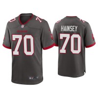 Men Tampa Bay Buccaneers #70 Robert Hainsey Pewter Alternate Game Jersey Men Tampa Bay Buccaneers #70 Robert Hainsey Pewter Alternate Game Jersey