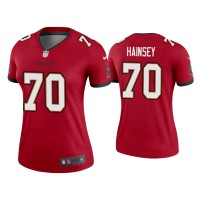 Women Tampa Bay Buccaneers #70 Robert Hainsey Red Legend Jersey Women Tampa Bay Buccaneers #70 Robert Hainsey Red Legend Jersey