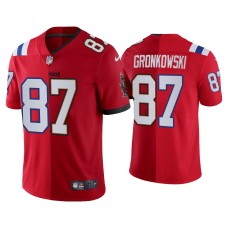 Men Tampa Bay Buccaneers #87 Rob Gronkowski Red Split Vapor Limited Jersey Men Tampa Bay Buccaneers #87 Rob Gronkowski Red Split Vapor Limited Jersey
