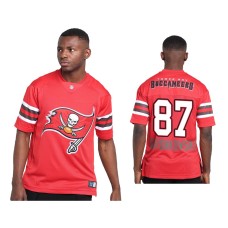 Men Tampa Bay Buccaneers #87 Rob Gronkowski Red Team Logo Replica Jersey Men Tampa Bay Buccaneers #87 Rob Gronkowski Red Team Logo Replica Jersey