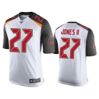 Men Tampa Bay Buccaneers #27 Ronald Jones II 100th Season White Vapor Limited Jersey Men Tampa Bay Buccaneers #27 Ronald Jones II 100th Season White Vapor Limited Jersey