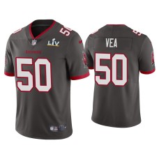 Men Tampa Bay Buccaneers #50 Vita Vea Super Bowl LV Pewter Vapor Limited Jersey Men Tampa Bay Buccaneers #50 Vita Vea Super Bowl LV Pewter Vapor Limited Jersey