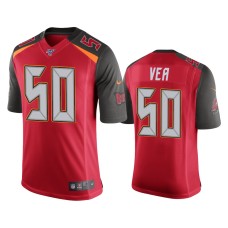 Men Tampa Bay Buccaneers #50 Vita Vea 100th Season Red Vapor Limited Jersey Men Tampa Bay Buccaneers #50 Vita Vea 100th Season Red Vapor Limited Jersey