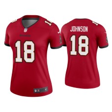 Women Tampa Bay Buccaneers #18 Tyler Johnson Red Legend Jersey