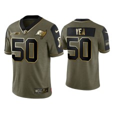 Men Tampa Bay Buccaneers #50 Vita Vea Olive Gold 2021 Salute To Service Limited Jersey Men Tampa Bay Buccaneers #50 Vita Vea Olive Gold 2021 Salute To Service Limited Jersey