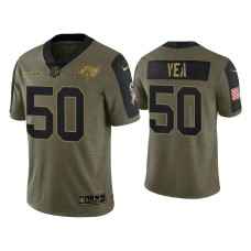Men Tampa Bay Buccaneers #50 Vita Vea Olive 2021 Salute To Service Limited Jersey Men Tampa Bay Buccaneers #50 Vita Vea Olive 2021 Salute To Service Limited Jersey