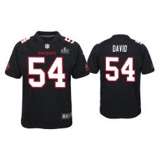 Youth Tampa Bay Buccaneers #54 Lavonte David Super Bowl LV Black Game Fashion Jersey Youth Tampa Bay Buccaneers #54 Lavonte David Super Bowl LV Black Game Fashion Jersey