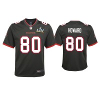 Youth Tampa Bay Buccaneers #80 O.J. Howard Super Bowl LV Pewter Game Jersey Youth Tampa Bay Buccaneers #80 O.J. Howard Super Bowl LV Pewter Game Jersey