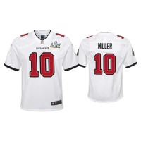 Youth Tampa Bay Buccaneers #10 Scotty Miller Super Bowl LV White Game Jersey