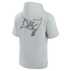 Tampa Bay Buccaneers Signature Unisex Super Soft Fleece Short Sleeve Hoodie - Gray